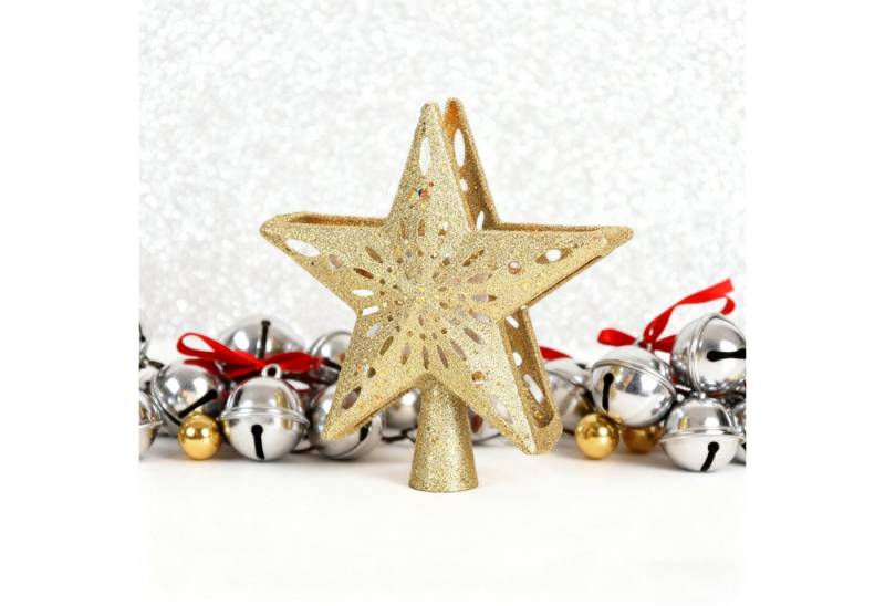 OKWISH Christbaumspitze LED Weihnachtsbaumspitze Stern Projektor Baumspitzen-Dekoration (1-tlg), Deko dynamische Projektion Weihnachtsstern für Baumbeleuchtung von OKWISH