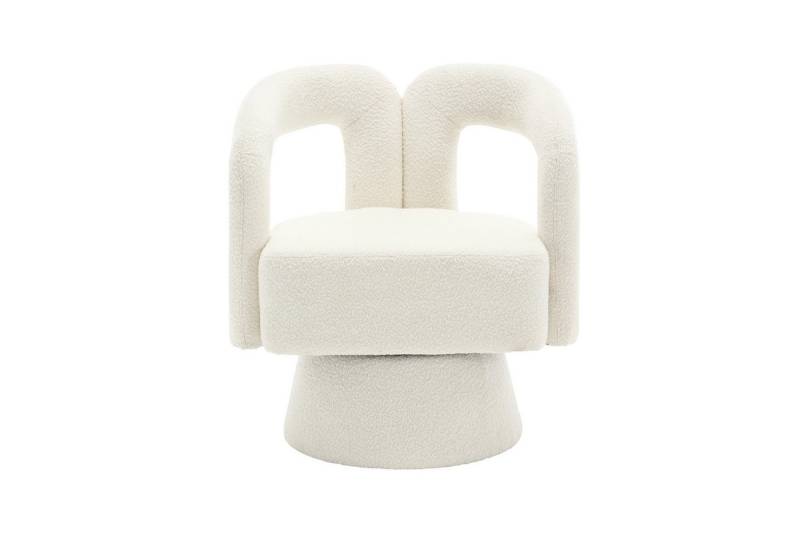 OKWISH Drehstuhl 360-Grad-Schwenk-Cuddle-Fass-Bürostuhl (runde Sessel mit breiter Polsterung, flauschigem Stoffstuhl, 1 St), für Wohnzimmer, Schlafzimmer, Büro, Wartezimmer von OKWISH