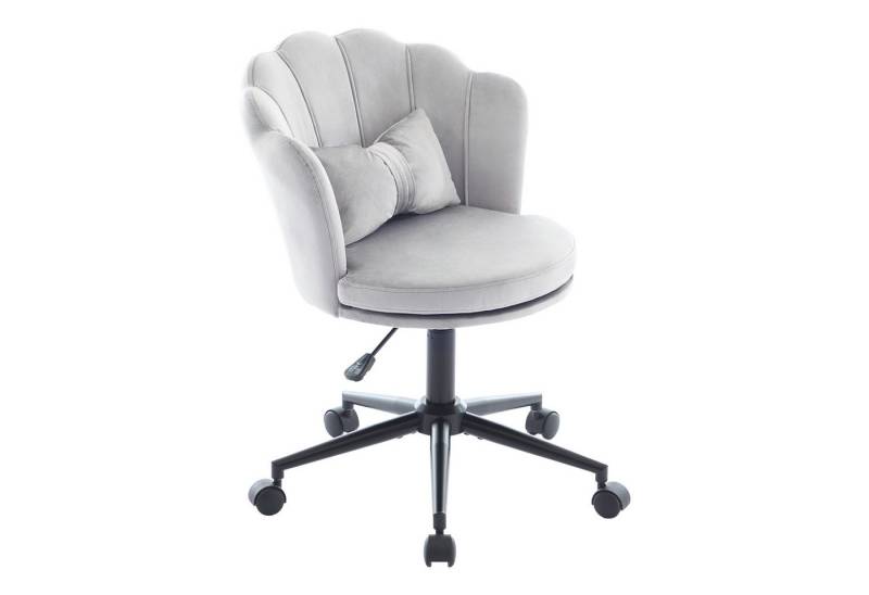 OKWISH Drehstuhl höhenverstellbar, mit weiches Sitzkissen (Ankleidestuhl, Bürostuhl, 1 St), blütenblattförmige Rückenlehne, schmetterlingsförmiges Lendenkissen von OKWISH