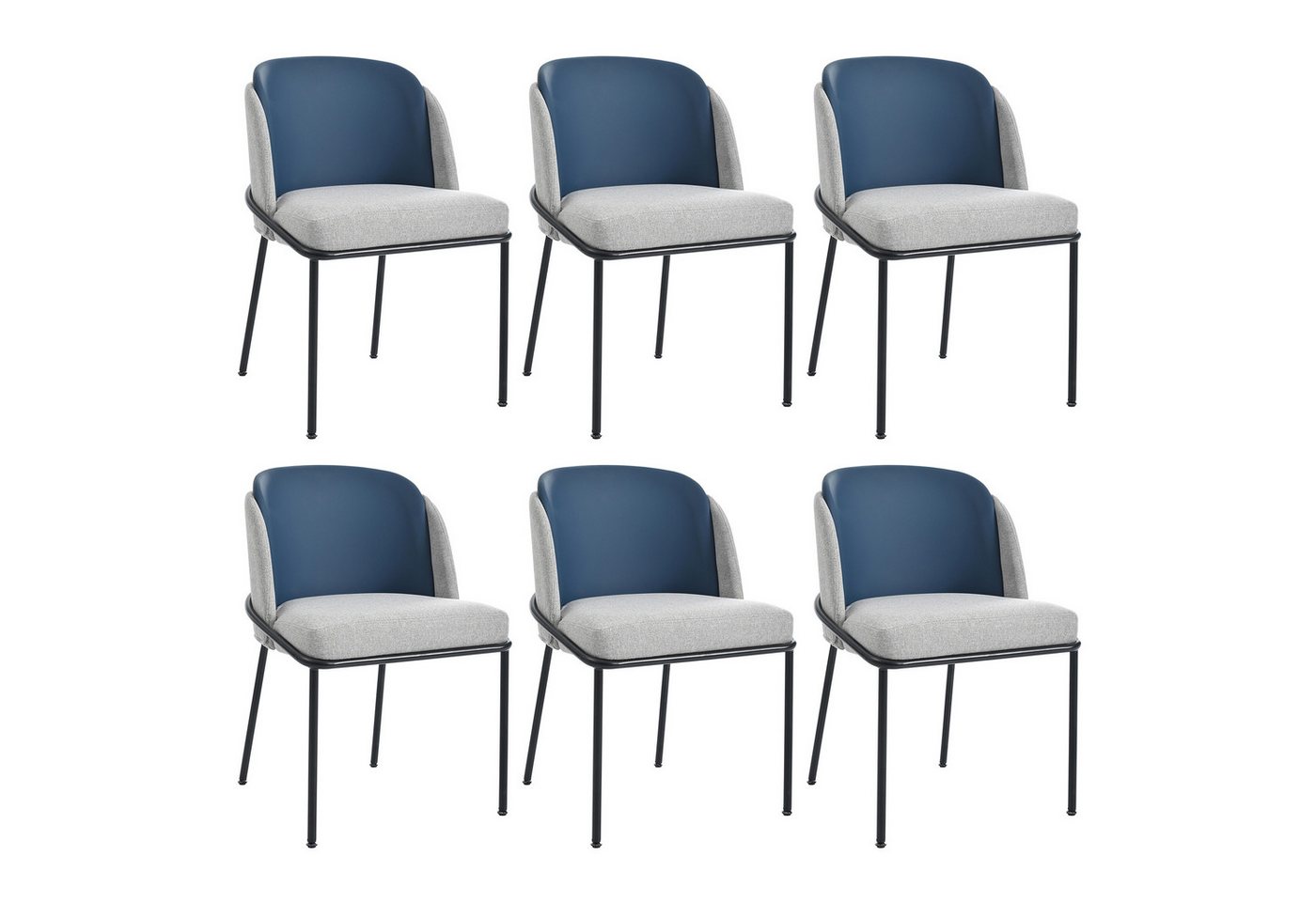 OKWISH Esszimmerstuhl Küchenstuhl,Kosmetikstuhl mit Schrägstuhlbein (Eleganter Esszimmerstuhl mit ergonomischer Rückenlehne und verstellbaren Füßen – Massivholzrahmen, Anti-Kipp-Design, nordisches Design für Büro., 6 St), mit Schrägstuhlbein und Verstellbare Füße OKWISH Esszimmerstuhl Küchenstuhl,Kosmetikstuhl mit Schrägstuhlbein (Eleganter Esszimmerstuhl mit ergonomischer Rückenlehne und verstellbaren Füßen – Massivholzrahmen, Anti-Kipp-Design, nordisches Design für Büro., 6 St), mit Schrägstuhlbein und Verstellbare Füße von OKWISH