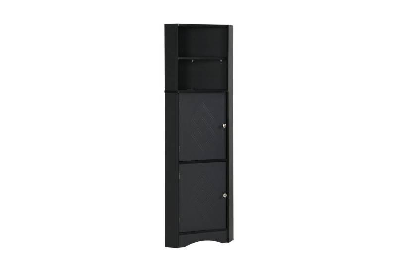 OKWISH Hochschrank Eckschrank mit zwei Ablagefächern (offenes Fach mit verstellbarem Einlegeboden, 36.5x 36.5 x 155 cm) von OKWISH