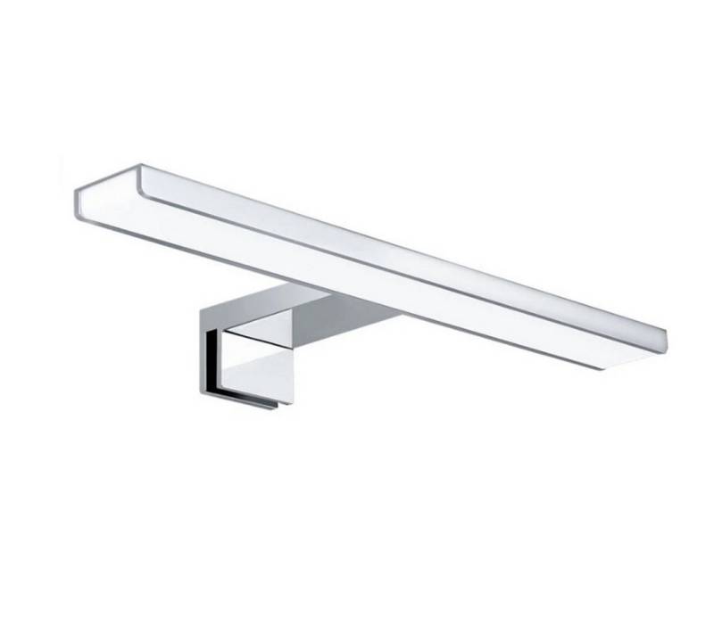 OKWISH LED Spiegelleuchte LED Spiegellampe Badleuchte Badlampe Wandlampe Wand Belechtung, 30CM 230V 6W 4000K 650LM IP44 mit Netzkabel und Schalter, LED fest integriert, Tageslichtweiß, Flurlampe Badezimmer Waschraum Hotels Büros Schlafzimmer Wand Spiegel von OKWISH