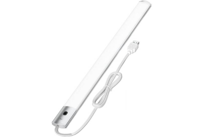 OKWISH LED Unterbauleuchte LED USB Unterbauleuchten Nachtlicht Schranklicht Schrankleuchten 8mm, Mit USB Kabel Klebepads Handbewegung-Sensor, LED fest integriert, 3 Farben Dimmbar, Spiegel Küchen Schränke Beleuchtung Schrankbeleuchtung Schrankleuchte von OKWISH