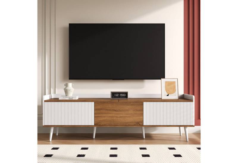 OKWISH Lowboard dreitüriger Unterschrank (TV-Ständer, Fernsehschrank, 1 St., Länge 160 cm), MDF+ Spanplatte von OKWISH