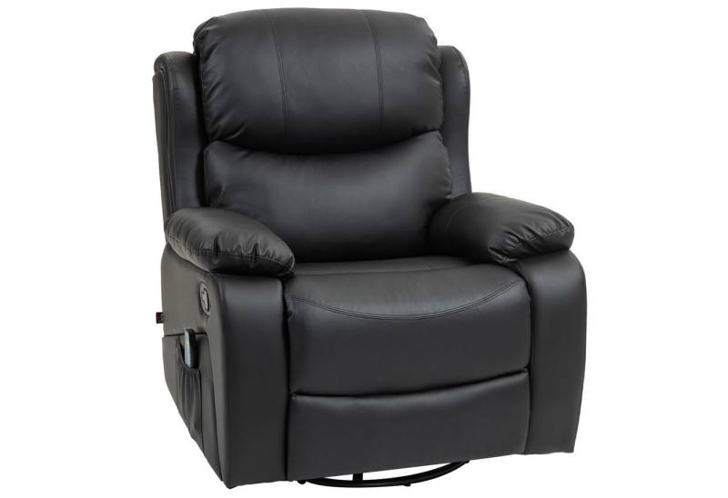 OKWISH Massagesessel mit Massagefunktion mit Liegefunktion (Elektrischer Massagesessel mit 8-Punkt-Funktion & Heizsystem – Drehbarer Relaxsessel bis 150 kg, Liegefunktion bis 168), mit Relaxfunktion von OKWISH
