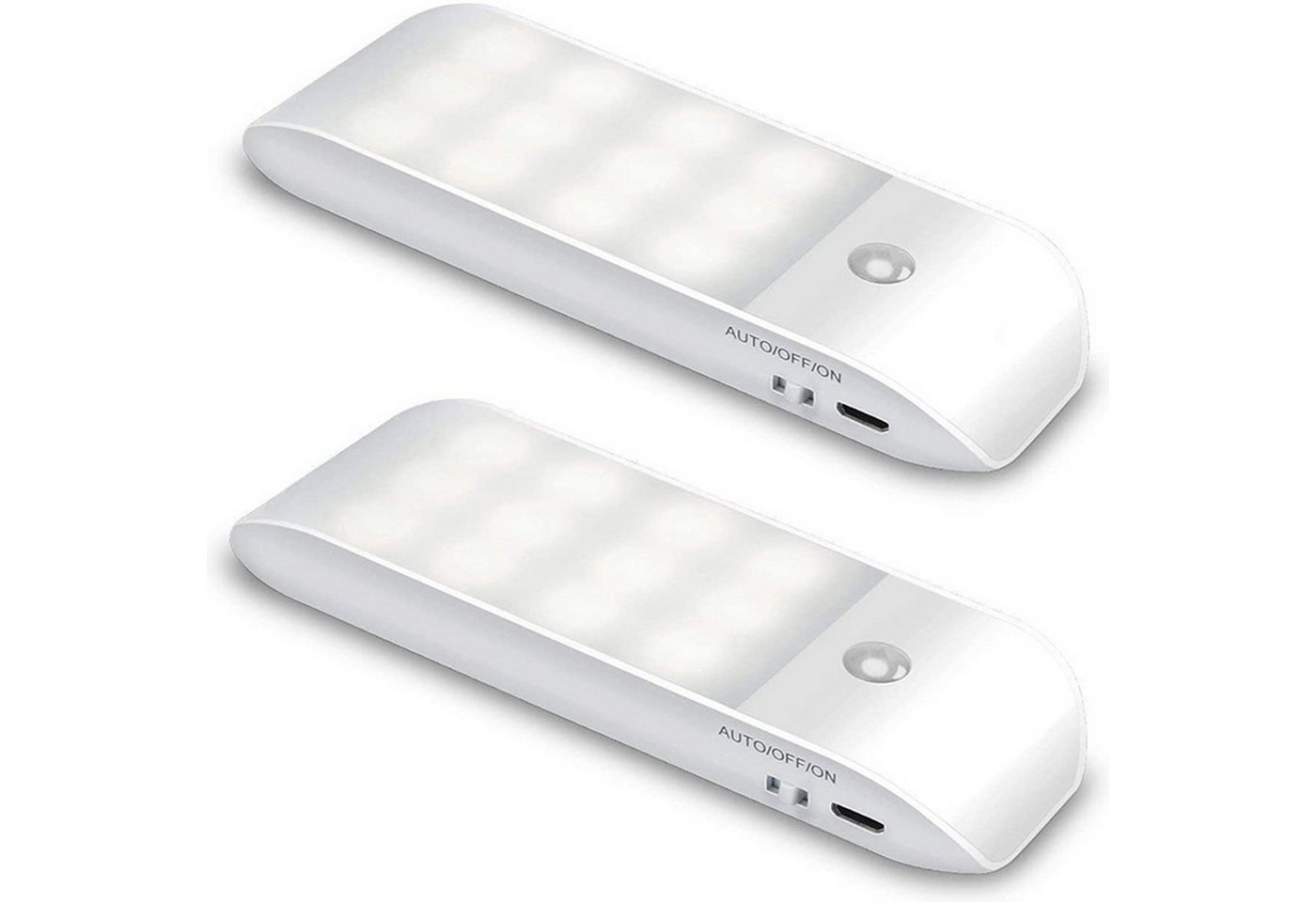 OKWISH Nachtlicht 2x LED Nachtlampe Schrankbeleuchtung Licht Schranklicht Wandlampe Akku, 3 Modi mit Lichtsensor und Bewegungssensor, LED fest integriert, Kaltweiß, Treppe Kinderzimmer Flur Küche Schlafzimmer Badezimmer Gang Aufladbar OKWISH Nachtlicht 2x LED Nachtlampe Schrankbeleuchtung Licht Schranklicht Wandlampe Akku, 3 Modi mit Lichtsensor und Bewegungssensor, LED fest integriert, Kaltweiß, Treppe Kinderzimmer Flur Küche Schlafzimmer Badezimmer Gang Aufladbar von OKWISH