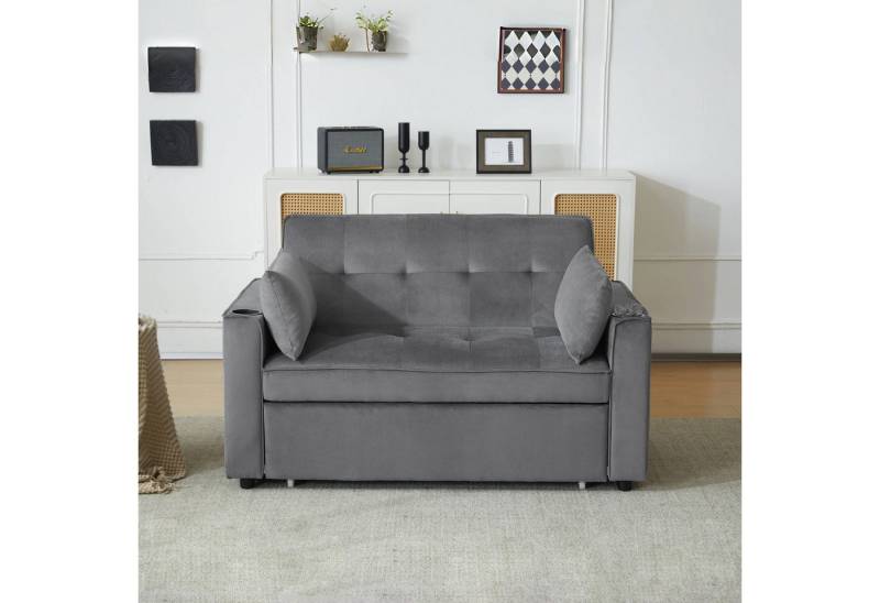 OKWISH Schlafsofa Kindersofa Loungesofa Küchensofa, Klappbares Multifunktions-sofa mit Kissen und Getränkehaltern, Multifunktionssofa mit Schlaffunktion OKWISH Schlafsofa Kindersofa Loungesofa Küchensofa, Klappbares Multifunktions-sofa mit Kissen und Getränkehaltern, Multifunktionssofa mit Schlaffunktion von OKWISH