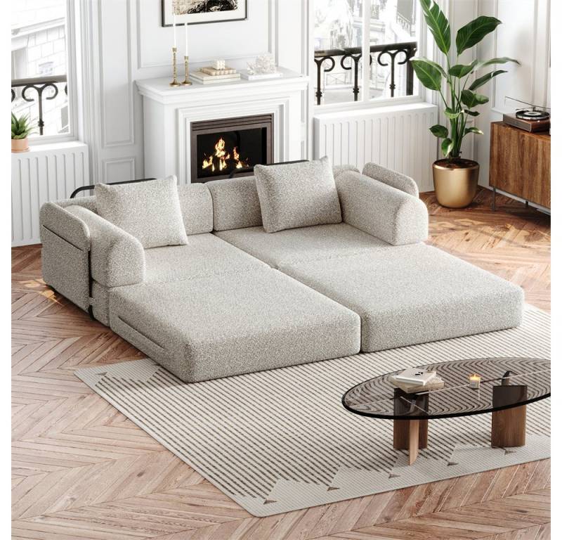 OKWISH Schlafsofa Modernes Chenille-Sofa 2-in-1, mit integriertem Stauraum – mit stabilen Metallrahmen & flexiblem Design für individuelle Raumgestaltung 2 Teile, mit Relaxfunktion OKWISH Schlafsofa Modernes Chenille-Sofa 2-in-1, mit integriertem Stauraum – mit stabilen Metallrahmen & flexiblem Design für individuelle Raumgestaltung 2 Teile, mit Relaxfunktion von OKWISH