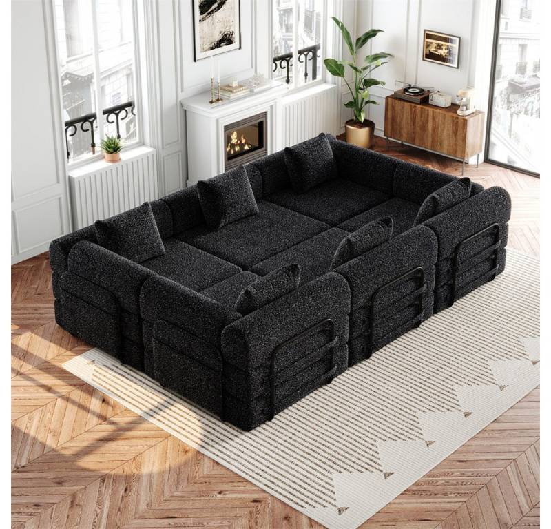 OKWISH Schlafsofa Modernes Chenille-Sofa 2-in-1, mit integriertem Stauraum – mit stabilen Metallrahmen & flexiblem Design für individuelle Raumgestaltung 6 Teile, mit Relaxfunktion OKWISH Schlafsofa Modernes Chenille-Sofa 2-in-1, mit integriertem Stauraum – mit stabilen Metallrahmen & flexiblem Design für individuelle Raumgestaltung 6 Teile, mit Relaxfunktion von OKWISH