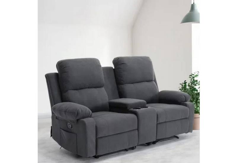 OKWISH Schlafsofa TV-Sessel, 2-Sitzer, Kinosofa 1 Teile, mit Neigungsfunktion 100°-160° von OKWISH