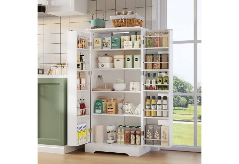 OKWISH Sideboard Modernes Küchenschrank (mit LED-Sensorleuchte, höhenverstellbaren Böden & Kippschutz, 1 St) OKWISH Sideboard Modernes Küchenschrank (mit LED-Sensorleuchte, höhenverstellbaren Böden & Kippschutz, 1 St) von OKWISH