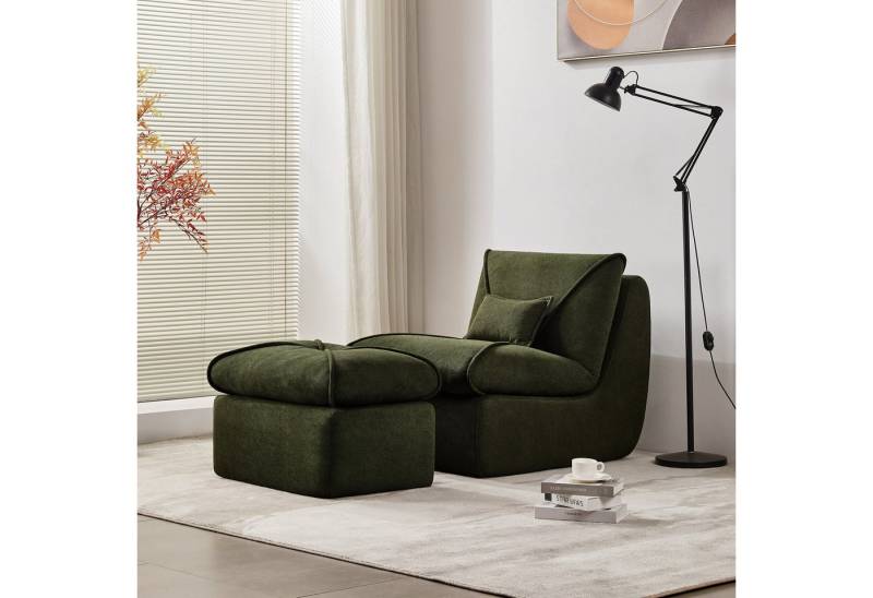 OKWISH Sitzsack Einzelsofa (Wohnzimmer Sofa, Sessel, Einzelsessel, Loungesessel, 2 St., für maximalen Komfort - Hochwertiger Stoff), Interne rahmenlose Struktur, mit hoher Dichte von OKWISH