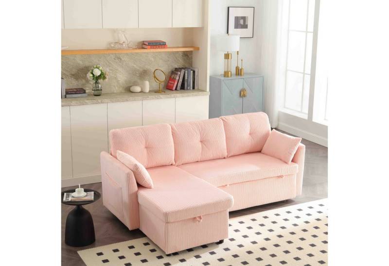 OKWISH Sofa Ecksofa L-förmiges modulares Sofa, mit umkehrbarer Chaiselongue Modulares Sofa Sectional Couch von OKWISH
