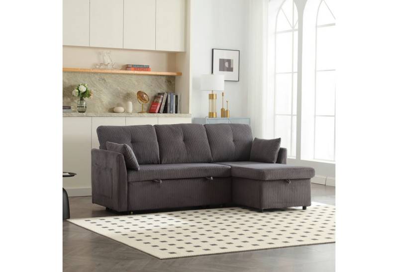 OKWISH Sofa Ecksofa L-förmiges modulares Sofa, mit umkehrbarer Chaiselongue Modulares Sofa Sectional Couch von OKWISH