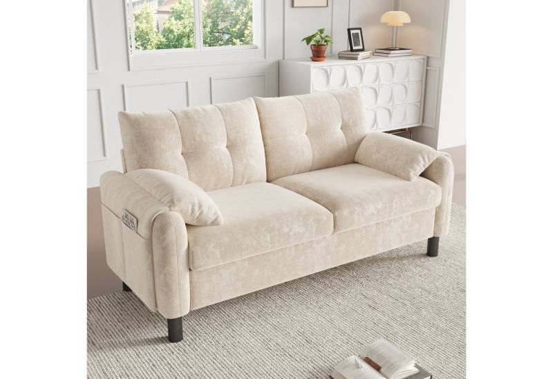 OKWISH Sofa aus Chenille mit dicken Kissen von OKWISH