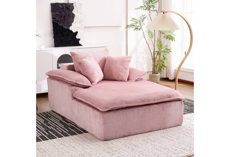 OKWISH Sofa mit extra breiten Armlehnen, 122cm Corduroy Relaxsessel ohne Rahmen – ergonomisch & sofort nutzbar 1 Teile von OKWISH