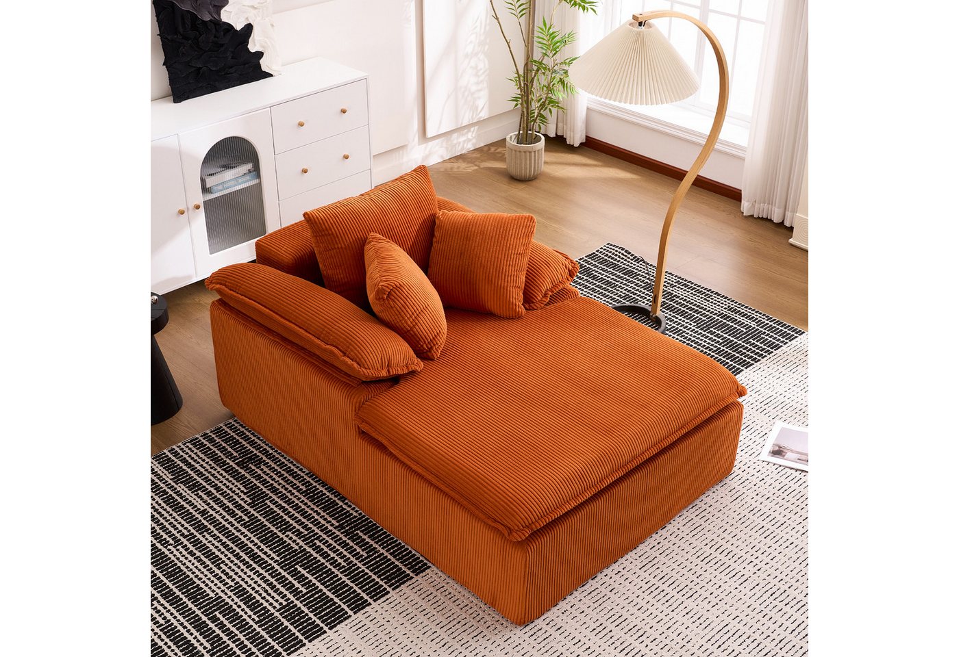 OKWISH Sofa mit extra breiten Armlehnen, 122cm Corduroy Relaxsessel ohne Rahmen – ergonomisch & sofort nutzbar 1 Teile OKWISH Sofa mit extra breiten Armlehnen, 122cm Corduroy Relaxsessel ohne Rahmen – ergonomisch & sofort nutzbar 1 Teile von OKWISH