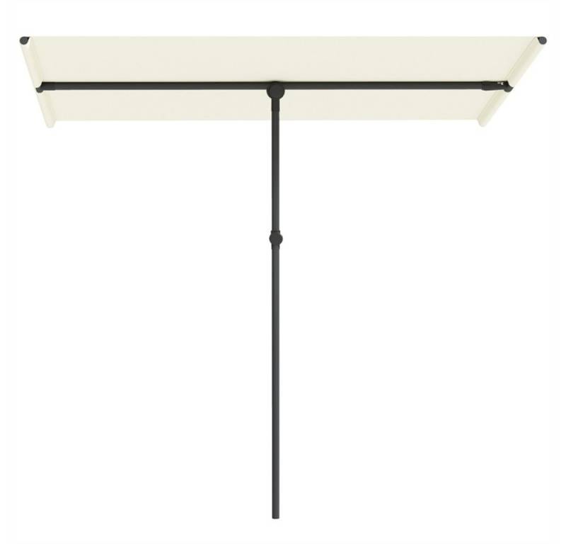 OKWISH Sonnenschirm Gartenschirm Balkonschirm Marktschirm, LxB: 205x150 cm, Sonnenschirm 180 Grad drehbar & höhenverstellbar, UV-Schutz 50+, Aluminium-Mast, Gartenschirm für Balkon & Terrasse, mit Kurbel von OKWISH