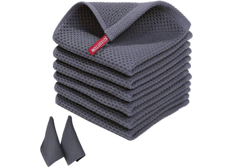 OKWISH Geschirrtuch Spültuch Küchentücher Lappen set Geschirrhandtücher, (Handtücher 4er 34x73cm oder 6er Set 34x34cm, 6-tlg., Reinigungszubehör Reinigungstuch), 100 % Baumwolle Dick Weich saugstark langlebig von OKWISH