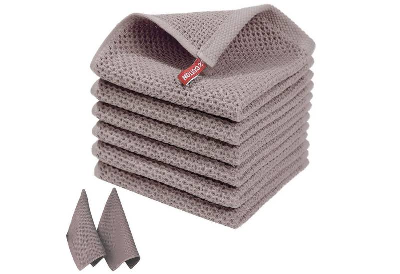 OKWISH Geschirrtuch Spültuch Küchentücher Lappen set Geschirrhandtücher, (Handtücher 4er 34x73cm oder 6er Set 34x34cm, 6-tlg., Reinigungszubehör Reinigungstuch), 100 % Baumwolle Dick Weich saugstark langlebig von OKWISH