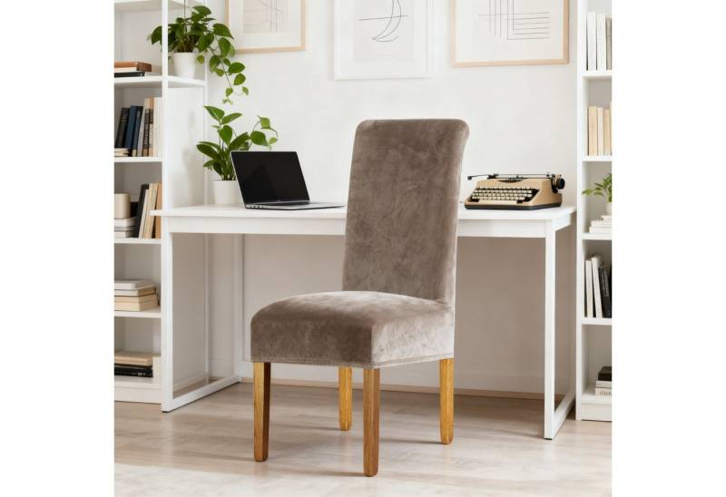 OKWISH Stuhlhusse 4er-Set Samt Stuhlhussen Esszimmer Stuhlbezug Stuhlüberzug elastisch, für Esszimmer Hotel Events Weiche Passform Waschbar OKWISH Stuhlhusse 4er-Set Samt Stuhlhussen Esszimmer Stuhlbezug Stuhlüberzug elastisch, für Esszimmer Hotel Events Weiche Passform Waschbar von OKWISH