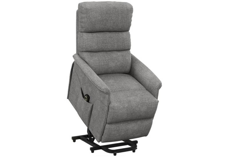 OKWISH TV-Sessel Relaxsessel Freizeitstuhl Fernsehsessel (Relaxsessel mit elektrischer Aufstehhilfe & 135° Liegefunktion – Fernsehsessel in Leinenoptik., 66L x 90B x 96H cm), mit Relaxfunktion von OKWISH