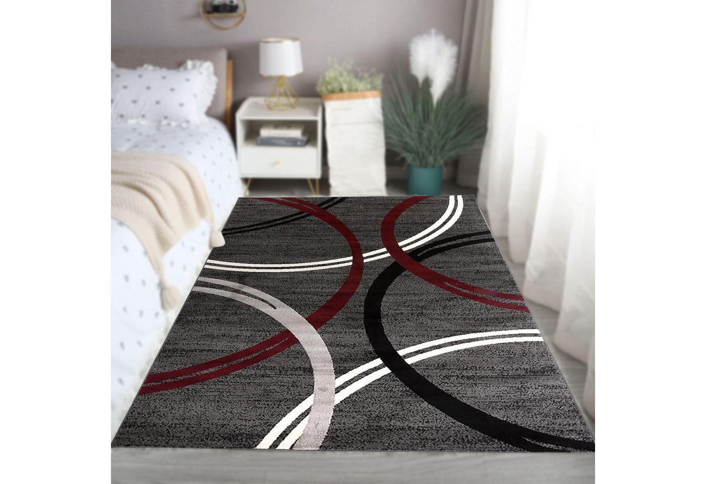 OKWISH Teppich Kurzflor Wohnzimmerteppich Flurteppich Fußmatte Türmatte Teppiche, rechteckig, 80x120cm rutschfest für Küche Flur Schlafzimmer Wohnzimmer innen usw von OKWISH