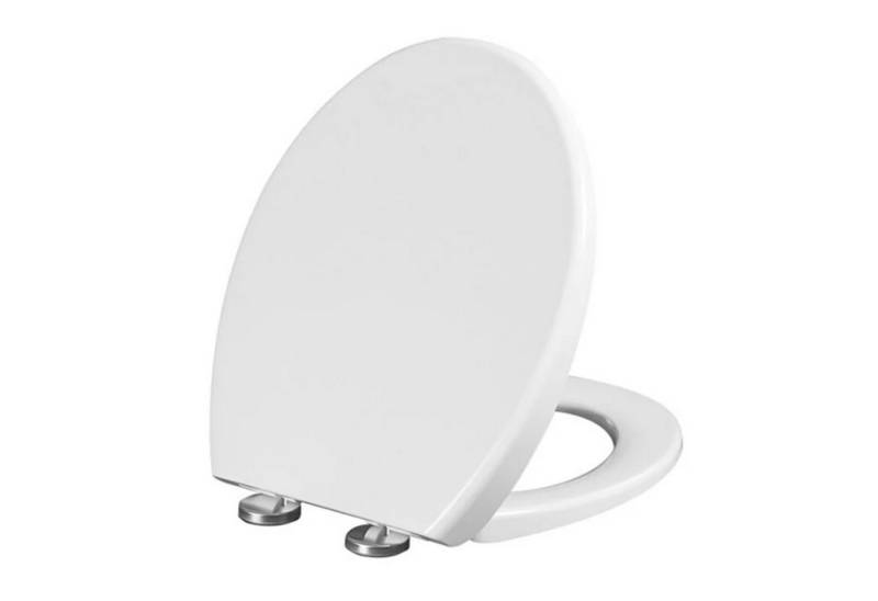 OKWISH WC-Sitz Klodeckel WC Deckel Toilettendeckel Toilettensitz mit Absenkautomatik (Verdickter Universal O-Form Oval aus PP mit Verstellbaren Scharnieren, abnehmbare Klobrille WC Brille Schnellverschluss leicht zu reinigen), Belastbar bis 150 kg mit Softclose Quick-Release Funktion und Werkzeug von OKWISH