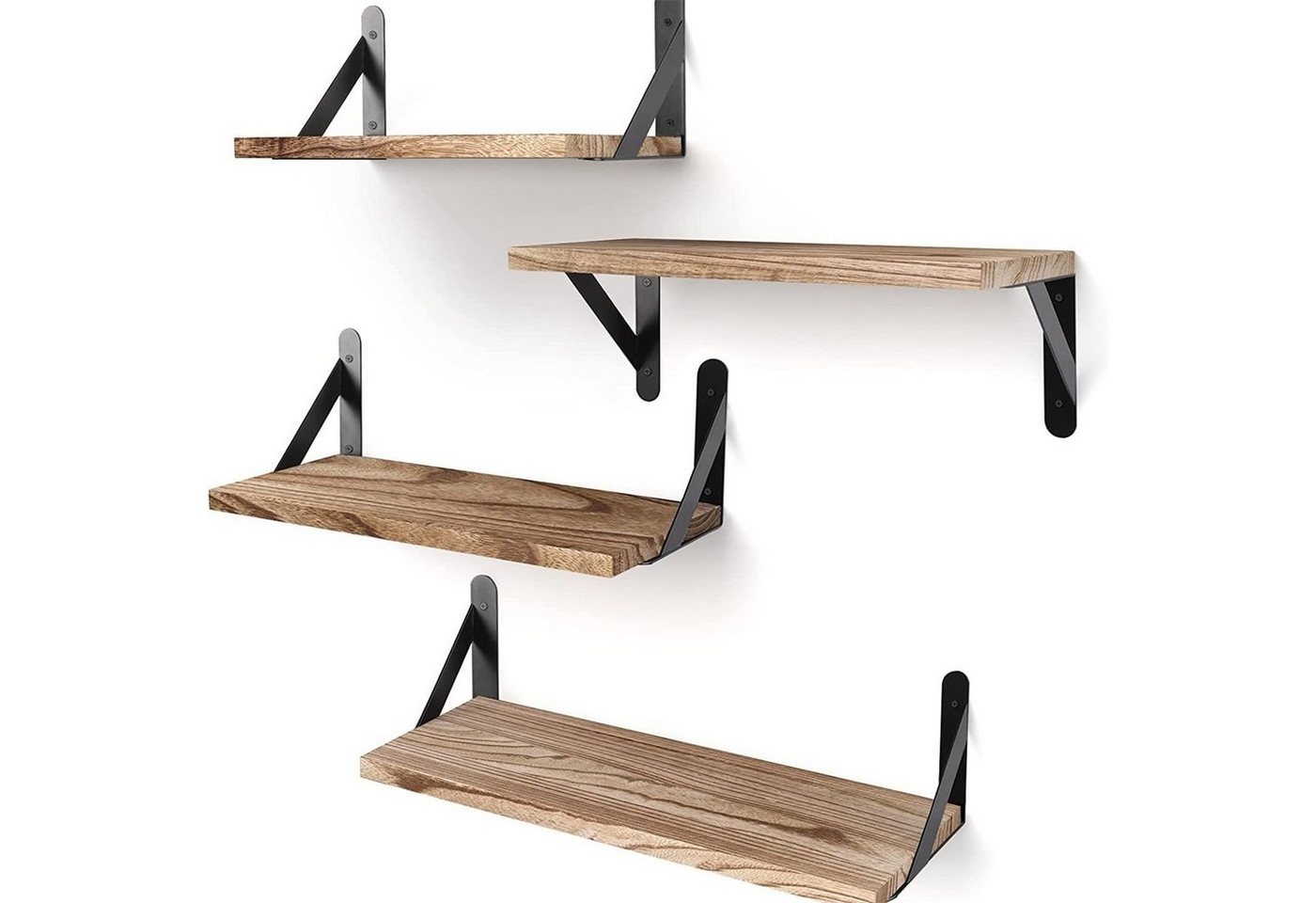 OKWISH Wandregal 4er Set Wandregale Holz Schweberegal Bücherregal Hängeregal, 10kg Tragkraft 4 Größen kombinierbar Bücherregale Wand Regale 4-tlg., Massivholz Regale Küche Wohnzimmer Schlafzimmer Pflanzen CDs Deko usw OKWISH Wandregal 4er Set Wandregale Holz Schweberegal Bücherregal Hängeregal, 10kg Tragkraft 4 Größen kombinierbar Bücherregale Wand Regale 4-tlg., Massivholz Regale Küche Wohnzimmer Schlafzimmer Pflanzen CDs Deko usw von OKWISH