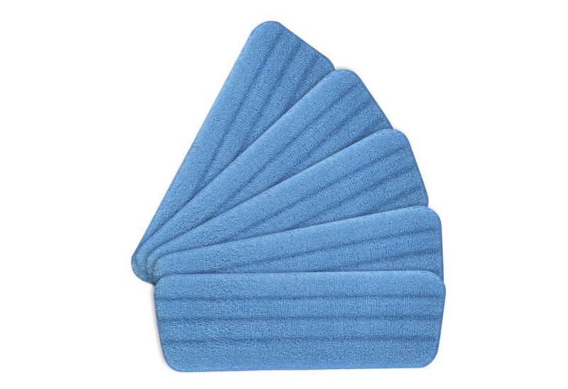 OKWISH 5 Stück Mopp Wischmopp Bezug Pads Bodenwischer Wischtuch Bodentücher Wischbezug (Microfaser, 42x14 cm, nur für Wischmopp mit Klettverschluss, Moppbezug Wischmopp-Bezüge Ersatzbezug Wischpad, für Mop Sprühwischer Wischmopps Bodenwischer Waschbar) von OKWISH