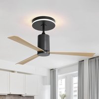 Okwish - Moderner 52-Zoll-Deckenventilator zur Unterputzmontage mit LED-Licht und Fernbedienung, 3 ABS-Flügeln, leiser umkehrbarer Gleichstrommotor Okwish - Moderner 52-Zoll-Deckenventilator zur Unterputzmontage mit LED-Licht und Fernbedienung, 3 ABS-Flügeln, leiser umkehrbarer Gleichstrommotor von OKWISH