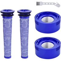 Stück für Dyson V7 V8 Vorfilter und Motorfilter für Dyson V8 V7 Animal Plus Extra Absolute Fluffy Battery Vacuum Motorhead Hepa Filter Set mit von OKWISH
