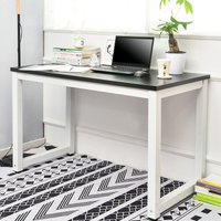 Schreibtisch Computertisch Schreibtische Bürotisch, Verstellbare Tischbeine Schwarz OKWISH - Schwarz von OKWISH