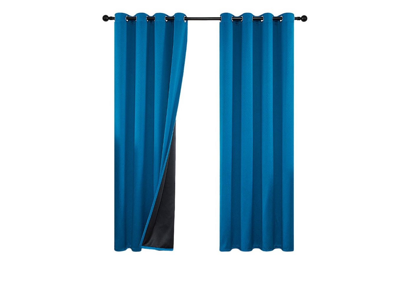 Verdunkelungsvorhang 2er Set Verdunklungsvorhänge Vorhang Vorhänge Gardinen Curtains, OKWISH, Ösen (2 St), verdunkelnd, Polyester, Schlafzimmer Thermovorhang Ösen Wärmeisolierend gegen Kälte Blickdicht von OKWISH