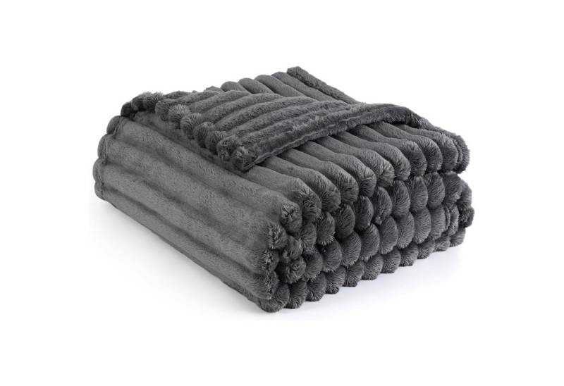 Wohndecke Kuscheldecke Überwurfdecke Decke Sofa Sofaüberwurf Sofadecke Couch, OKWISH, 150x200cm Flanell Couchdecke Flauschig Blanket Warm Dicke Weich Winter von OKWISH