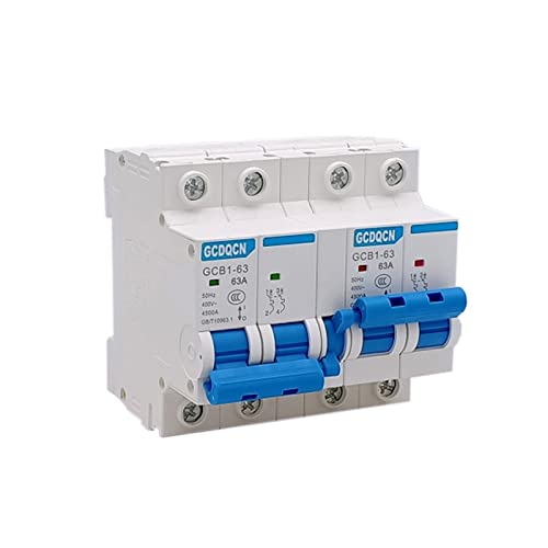 1 STÜCK 2P + 2P MTS Dual Power Manueller Transferschalter Mini-Verriegelungsschalter for Zuhause 220 V AC 6A-63A 50/60 Hz (Größe: 2P plus 2P, Farbe: 6A)(10a) von OKYIE