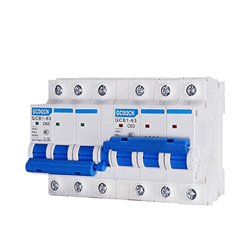 1 STÜCK 3P+3P Manueller Transferschalter MTS Dual Power Mini Interlock Leistungsschalter 400 V AC 6A-63A 50/60 Hz (Größe: 3P Plus 3P, Farbe: 6A)(63a) von OKYIE