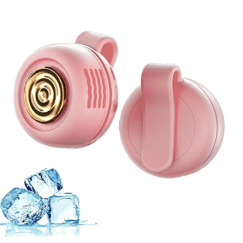 OKYUK Mini Ventilator USB, Handventilator Klein mit 3-Gang Windgeschwindigkeit und Klemmschnalle Design, 25dB Leise, Mehrfarbig (Rosa) von OKYUK