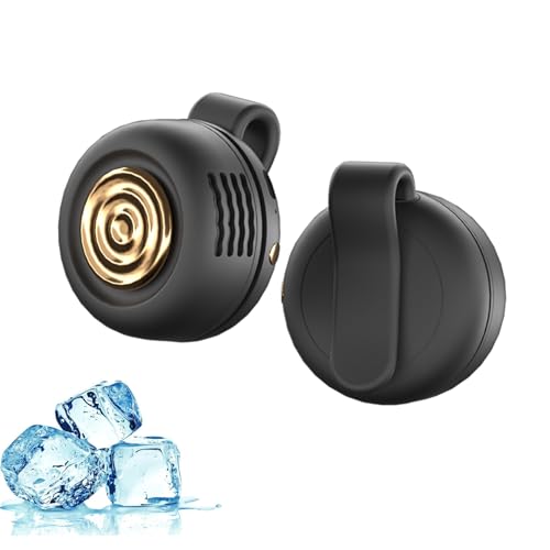 OKYUK Mini Ventilator USB, Handventilator Klein mit 3-Gang Windgeschwindigkeit und Klemmschnalle Design, 25dB Leise, Mehrfarbig (Schwarz) von OKYUK