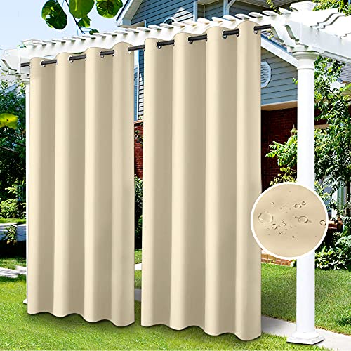 OKYUK Wasserdichter Verdunkelungsvorhang mit Ösen - Für Gartenlaube, Schiebetür, Pergola - Privacy-Schutz & Wärmeisoliert OKYUK Wasserdichter Verdunkelungsvorhang mit Ösen - Für Gartenlaube, Schiebetür, Pergola - Privacy-Schutz & Wärmeisoliert von OKYUK