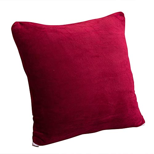 Okyuk Velvet Plush Stretch Pillow Cushion Cover Red Color von OKYUK