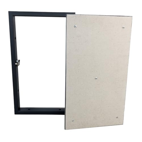 Revisionsklappe Stahl 500 x 300 mm - Metallrahmen mit einer Tür aus Feuchtigkeitsbeständiger Gipskartonplatte - Revisionstür - Wartungsklappe - Wartungstür - Zugangsplatte von OKtime hidden technology