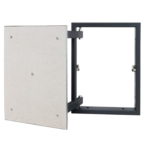 Revisionsklappe Stahl 500 x 400 mm - Metallrahmen mit einer Tür aus Feuchtigkeitsbeständiger Gipskartonplatte - Revisionstür - Wartungsklappe - Wartungstür - Zugangsplatte von OKtime hidden technology