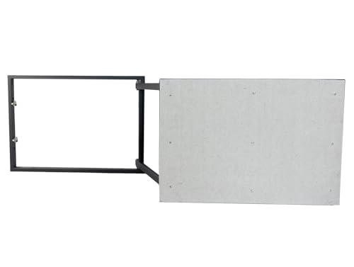 Revisionsklappe Stahl 500 x 700 mm - Metallrahmen mit einer Tür aus Feuchtigkeitsbeständiger Gipskartonplatte - Revisionstür - Wartungsklappe - Wartungstür - Zugangsplatte von OKtime hidden technology
