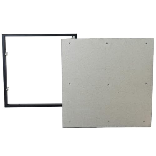 Revisionsklappe Stahl 700 x 700 mm - Metallrahmen mit einer Tür aus Feuchtigkeitsbeständiger Gipskartonplatte - Revisionstür - Wartungsklappe - Wartungstür - Zugangsplatte von OKtime hidden technology