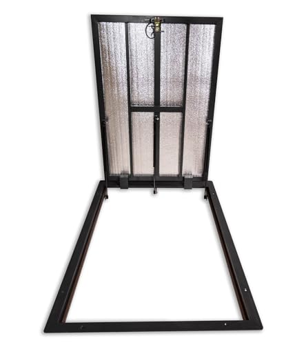 Schachtabdeckung 1200 mm x 900 mm Seitenscharniere - Bodenluke Schachtdeckel Revisionsschacht Kanalschacht von OKtime hidden technology