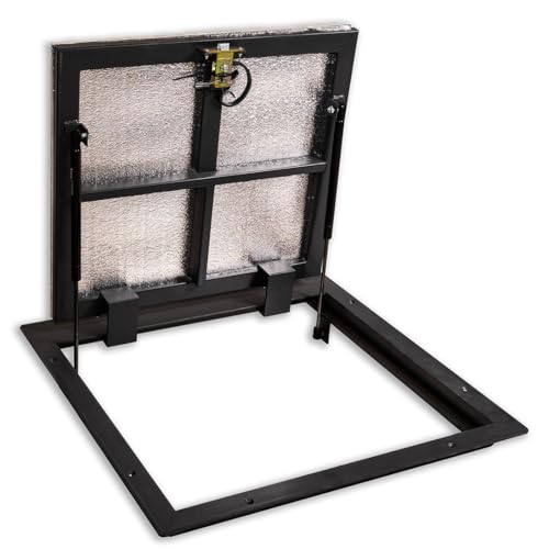 Schachtabdeckung 500 mm x 600 mm Seitenscharniere - Bodenluke Schachtdeckel Revisionsschacht Kanalschacht von OKtime hidden technology