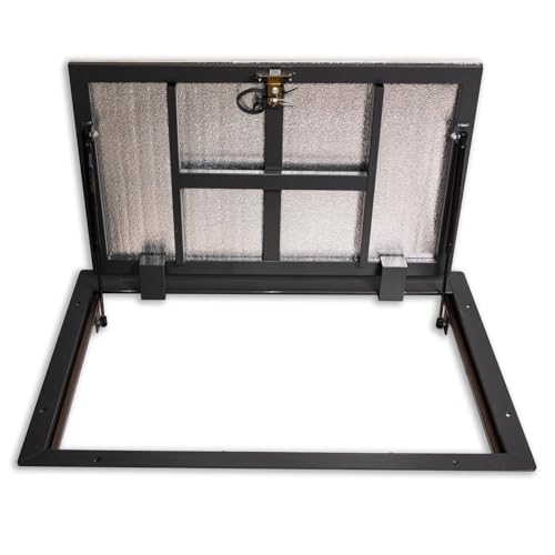 Schachtabdeckung 600 mm x 800 mm Seitenscharniere - Bodenluke Schachtdeckel Revisionsschacht Kanalschacht von OKtime hidden technology