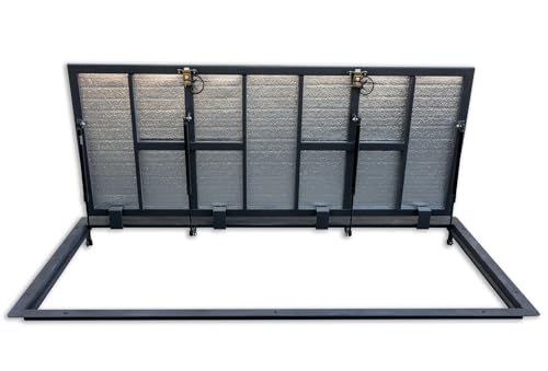 Schachtabdeckung 700 mm x 1700 mm Seitenscharniere - Bodenluke Schachtdeckel Revisionsschacht Kanalschacht von OKtime hidden technology