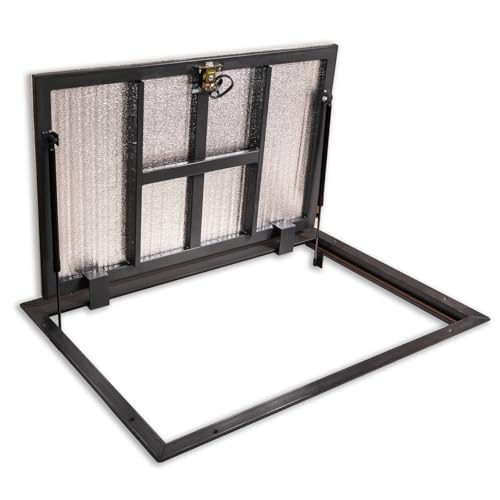 Schachtabdeckung 800 mm x 1100 mm Seitenscharniere - Bodenluke Schachtdeckel Revisionsschacht Kanalschacht von OKtime hidden technology